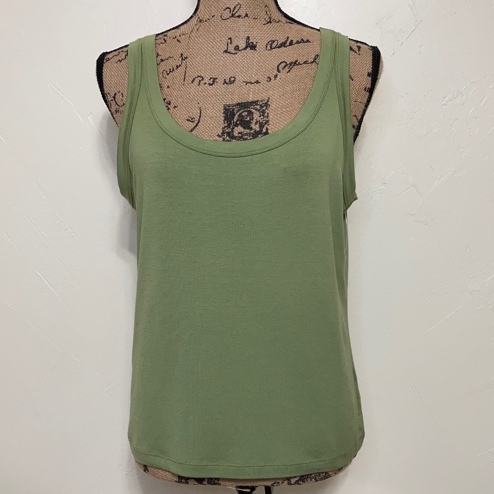 NWOT Armani Collezioni Olive Green Tank Top